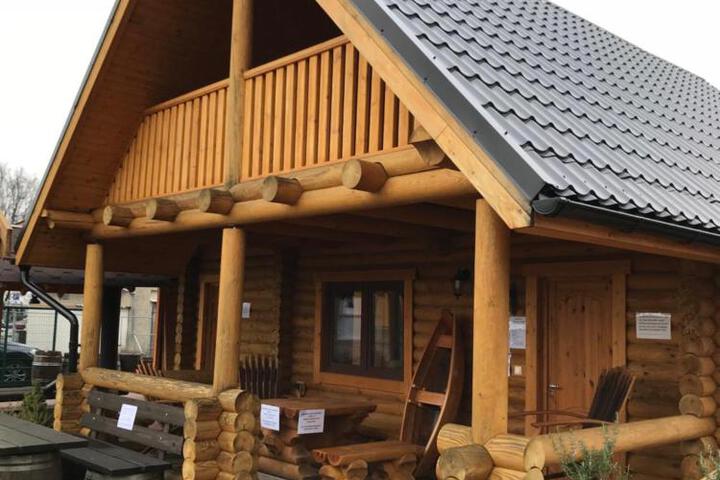 Wellness Hütte am Zwenkauer See bei Leipzig