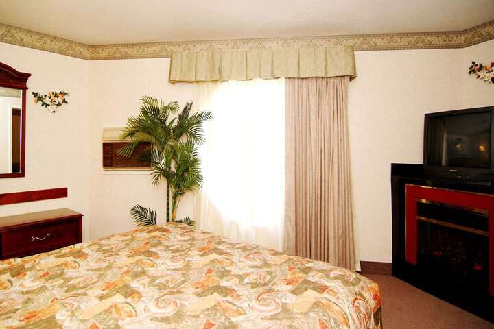 King suite with fireplace