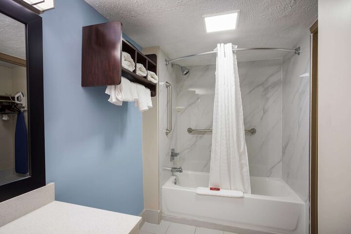 2 Queen Beds High Speed Internet Accessible Microwave and Refrigerator Flat Screen Telev (7 of 18)