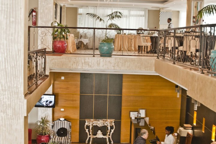 Interior entrance