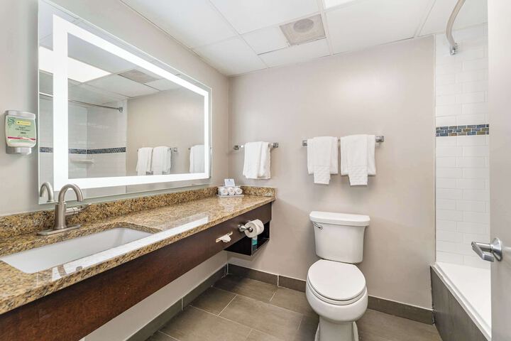 1 King Accessible Comm Assist Bathtub Microwave, Refrigerator WiFi Full Breakfast (15 of 20)