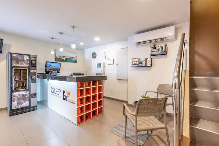 Check-in/check-out kiosk