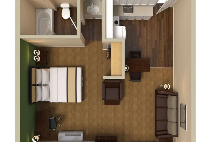 Deluxe Studio 1 King Bed with Sofa Bed (6 of 6)
