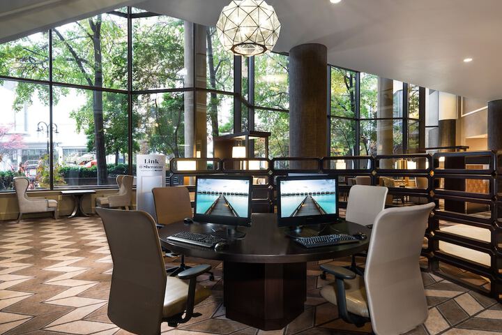 Lobby sitting area