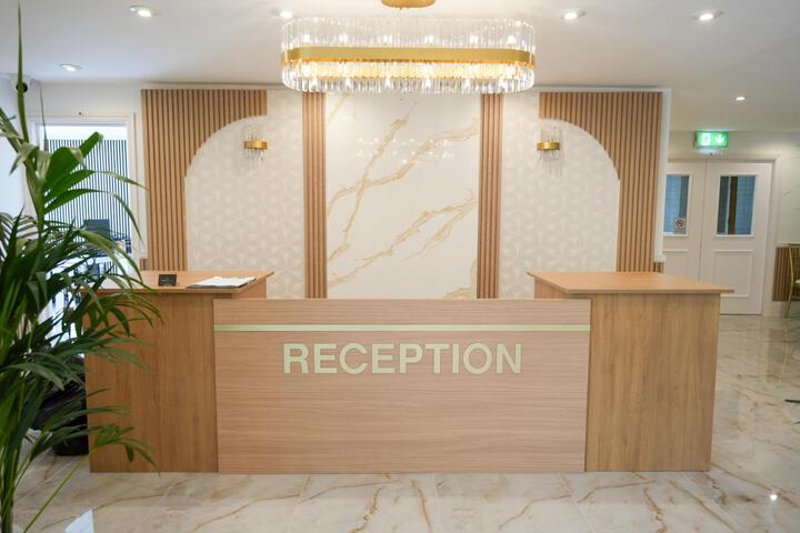Exterior of Palms Hotel