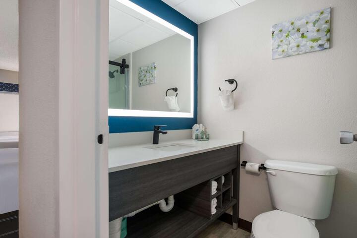 1 King Bed High Speed Internet Accessible Microwave and Refrigerator, Coffee Maker Iron and Ironing Board Hairdryer Continental Breakfast (5 of 10)