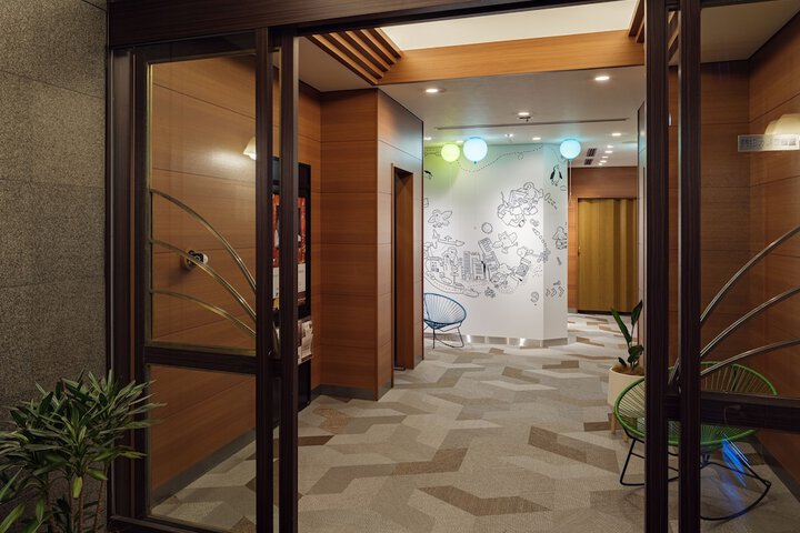 Interior entrance