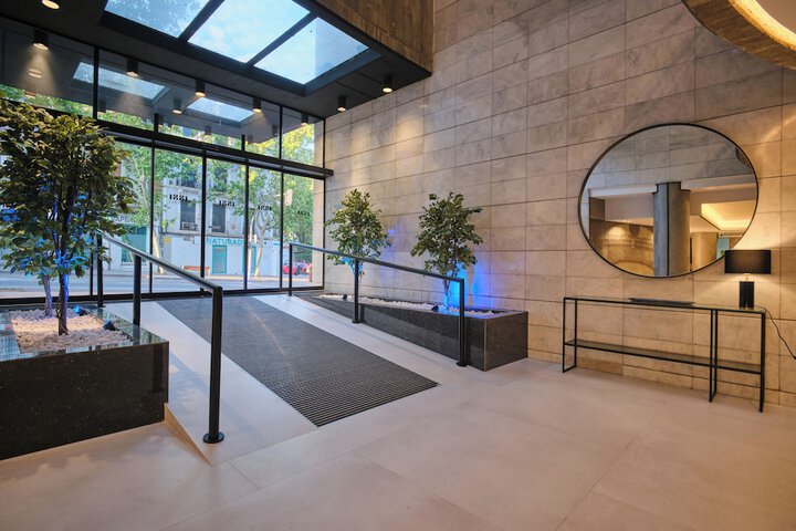 Interior entrance