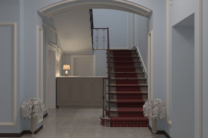 Interior entrance