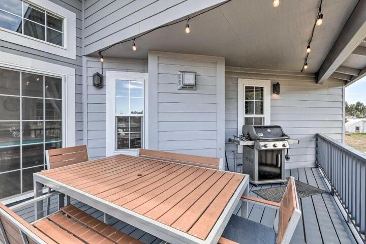 Photo of Modern Flagstaff Home: Deck Patio + Fire Pit