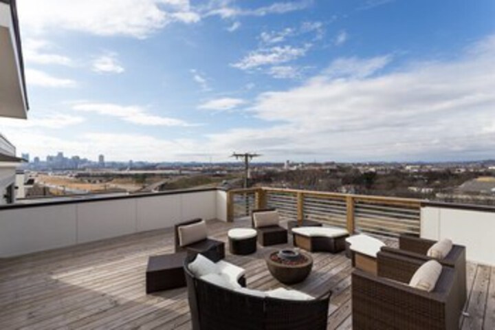 Exterior of Two Stunning Modern Homes w Rooftop Views