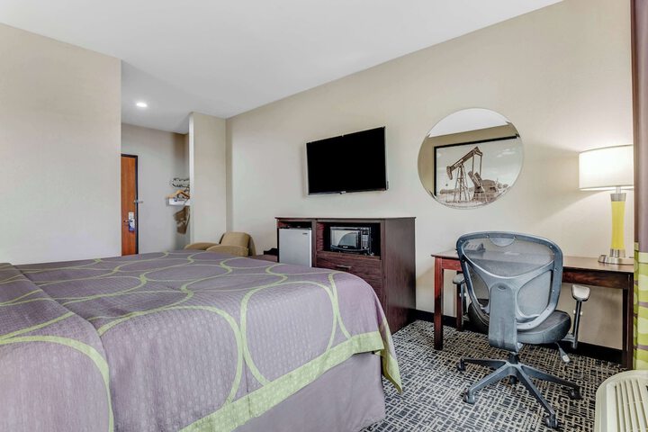 1 King Bed Flat Screen Television Microwave and Refrigerator High Speed Internet Accessible Full Breakfast (9 of 9)