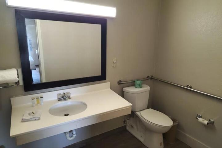 1 Queen Bed Mobility Accessible Bathtub with Grab Bars (1 of 18)