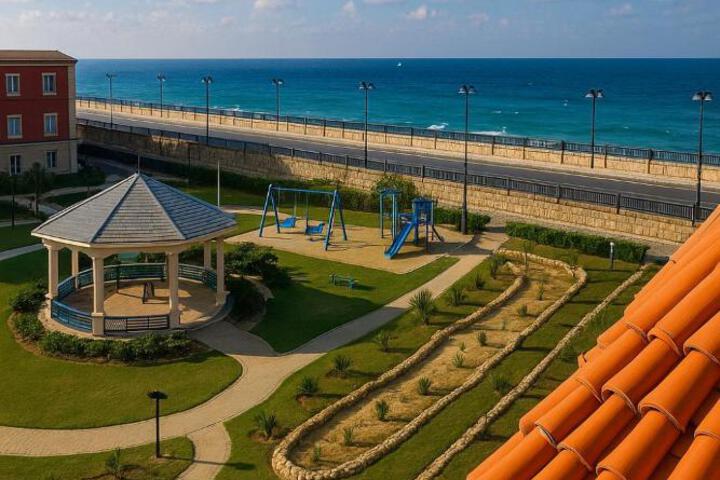 Exterior of Porto matrouh Blue sea
