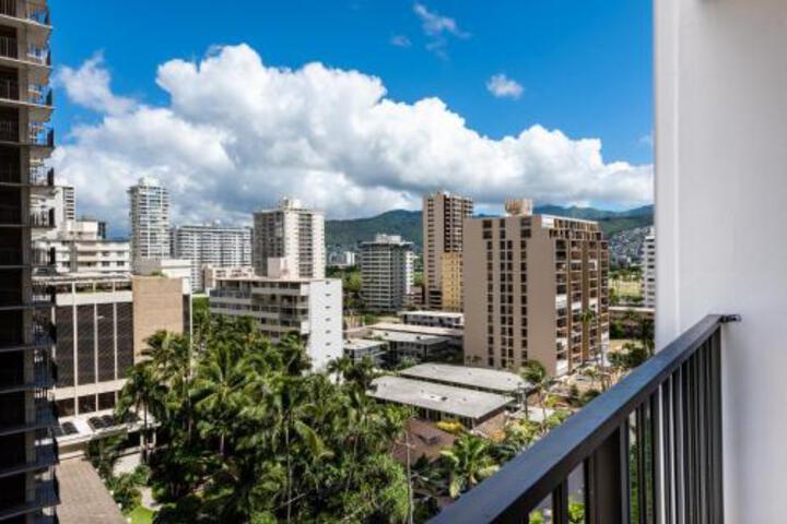 Deluxe 12th Floor Garden View Condo at Waikiki Banyan condo in Honolulu, HI