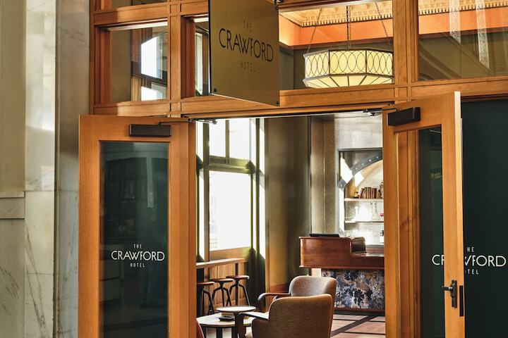 Interior entrance