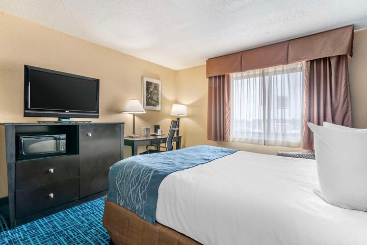 1 Queen Bed Microwave, Refrigerator Work Desk WiFi Full Breakfast (3 of 17)