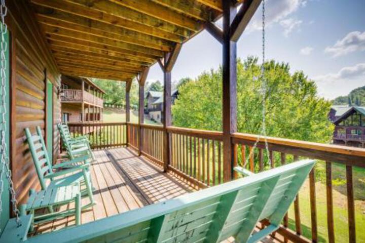 Image of Heavenly Escape Crossing Resort Cabin with HOA Outdoor Swimming Pool Hot Tub Arcade Games and More