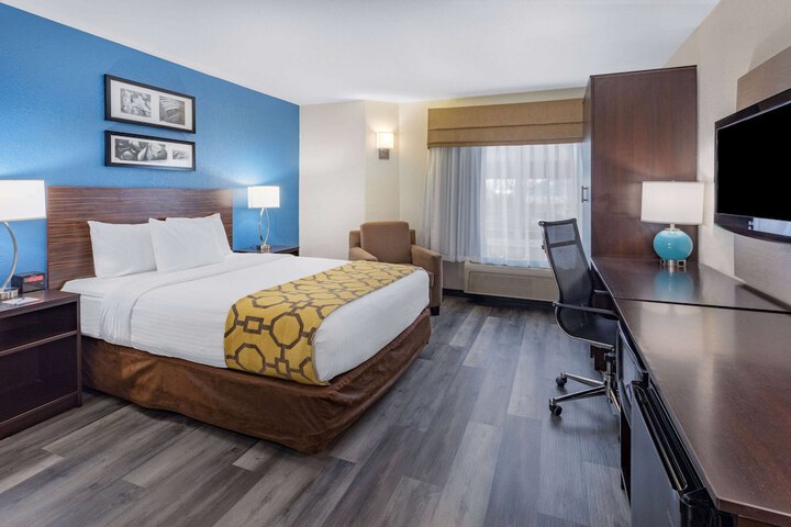 1 Queen Bed Mobility Hearing Accessible Room Bathtub with Grab Bars (8 of 15)