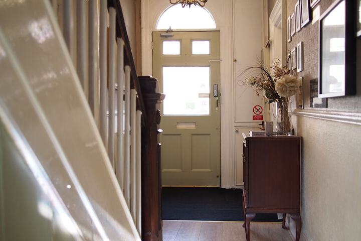 Interior entrance