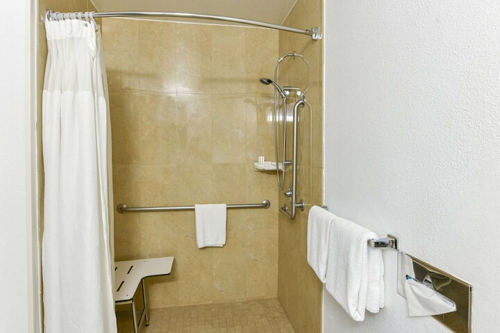 1 King Bed Flat Screen Television Microwave and Refrigerator High Speed Internet Accessible (8 of 10)