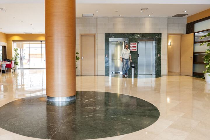 Interior entrance