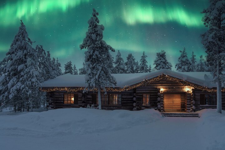 Exterior of Saariselkä Kelo Lodge