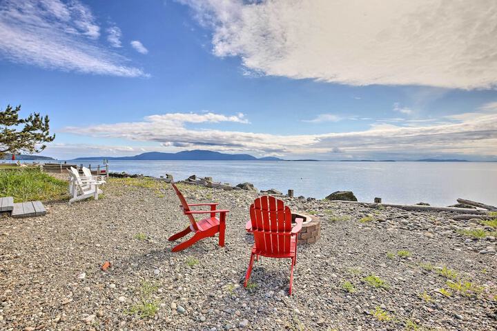 Waterfront Ferndale Home: Deck + Beach Access