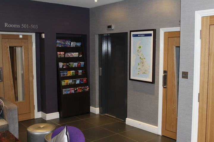 Interior entrance