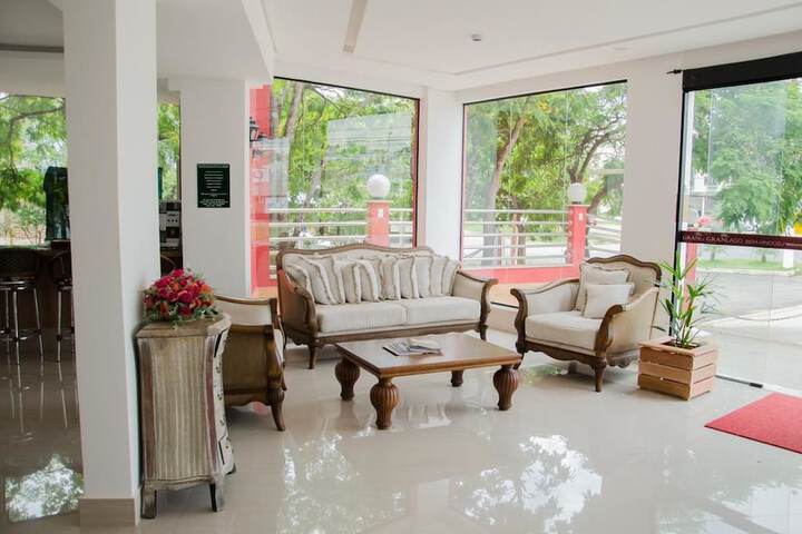 Lobby sitting area