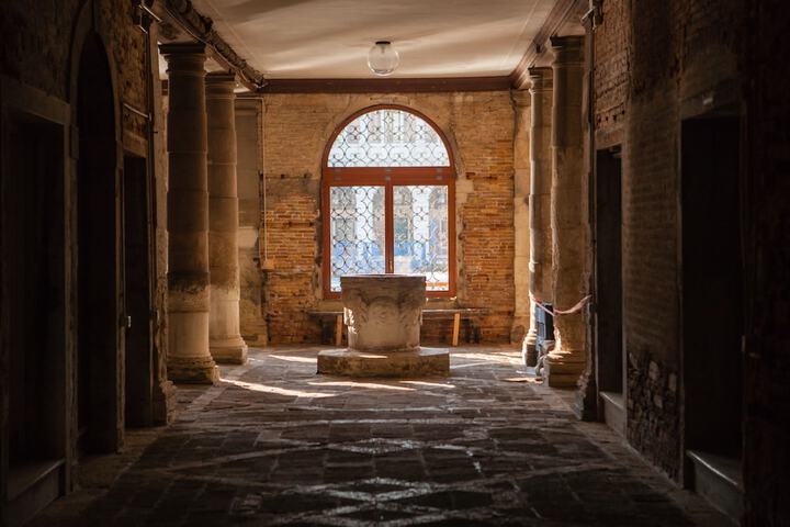 Interior entrance