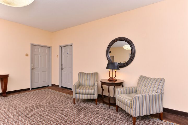 Interior entrance