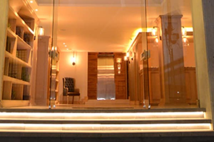 Interior entrance
