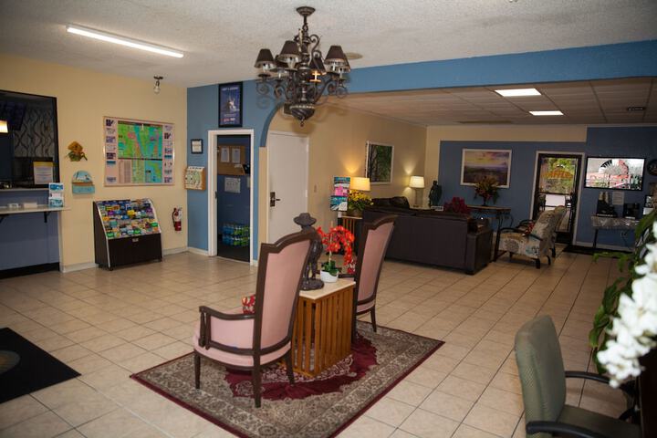 Lobby sitting area