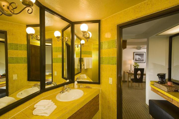1 King Bed Patio Pool View Microwave and Refrigerator WiFi Continental Breakfast (4 of 8)