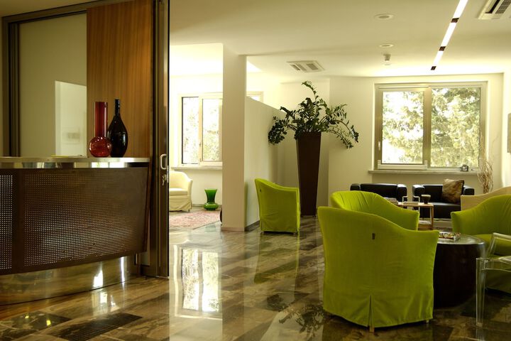Interior entrance