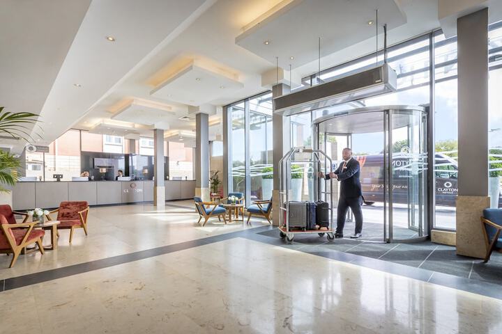 Interior entrance