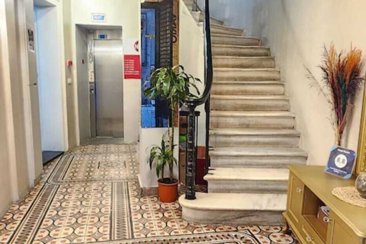 Interior entrance