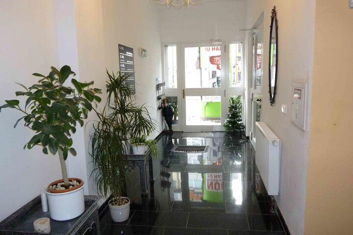 Interior entrance