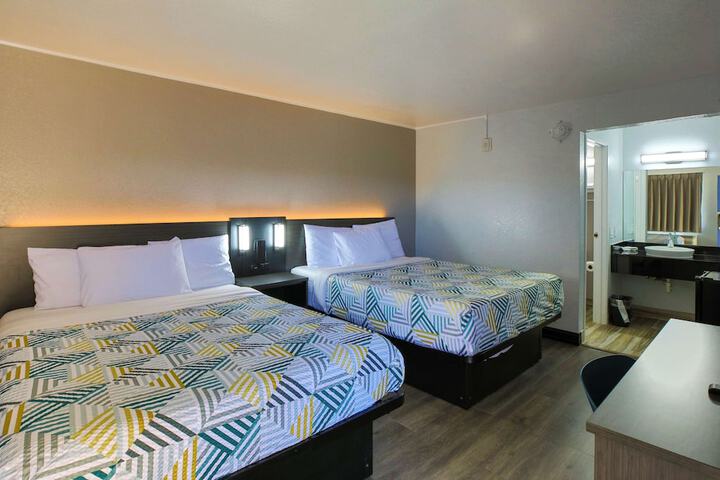 1 Queen Bed ADA Accessible Roll in Shower (1 of 17)