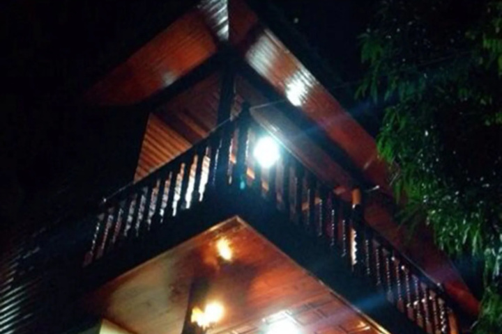 outside