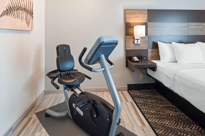 1 King Bed Exercise Bike Microwave, Refrigerator Walk in Shower Full Breakfast (7 of 30)