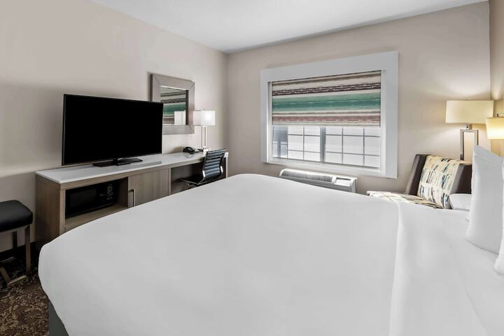 Accessible 1 King Mobility Accessible Roll in Shower Refrigerator Full Breakfast (4 of 18)