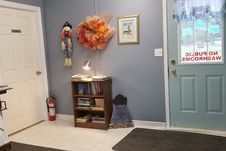 Interior entrance