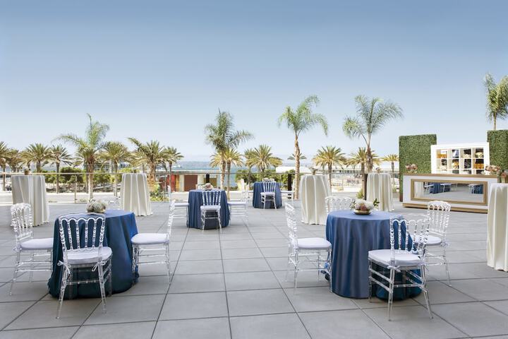Outdoor banquet area