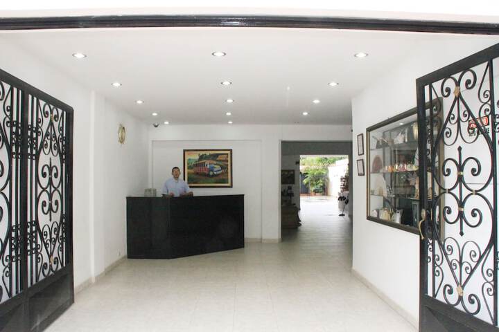 Interior entrance