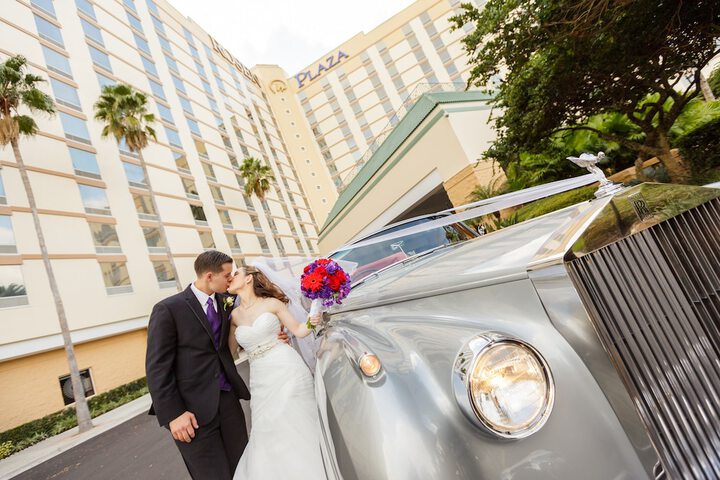 Outdoor wedding area