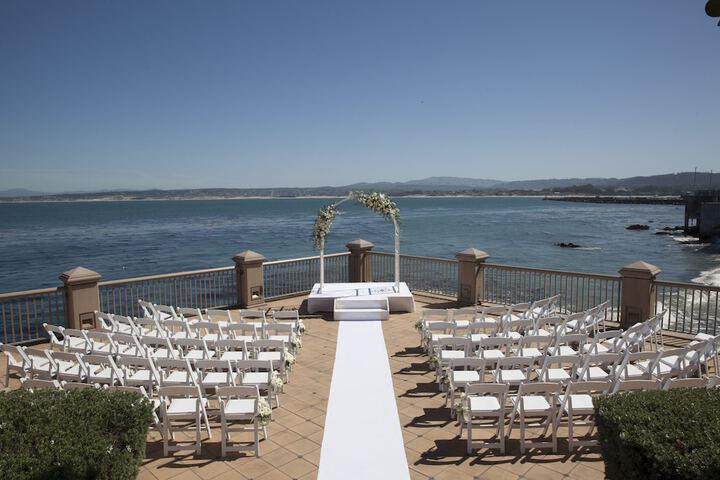 Outdoor wedding area