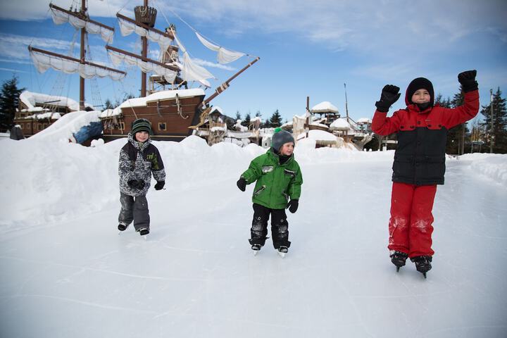 Ice skating