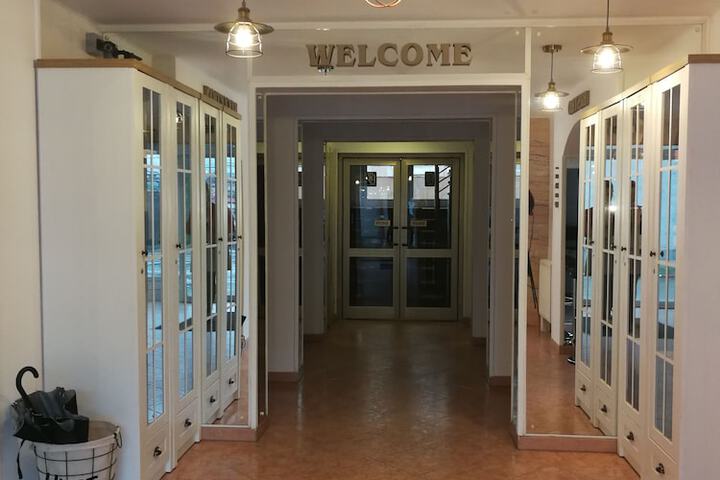 Interior entrance